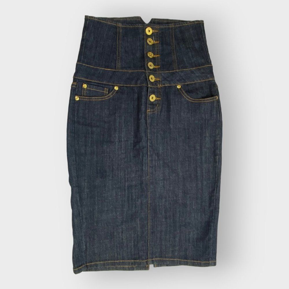 ZD Zana Di Denim Pencil Skirt | Size 5 | High Waist | Blue | Stretch